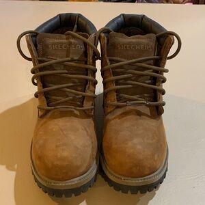 Skechers Brown Lace-Up Boots “Verdict” Waterproof​